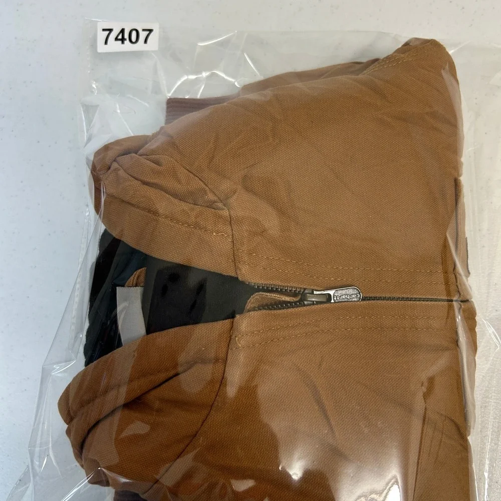 Carhartt Toddler 2T Brown Cotton Duck Quilted Flannel Lined Active Jacket Hooded